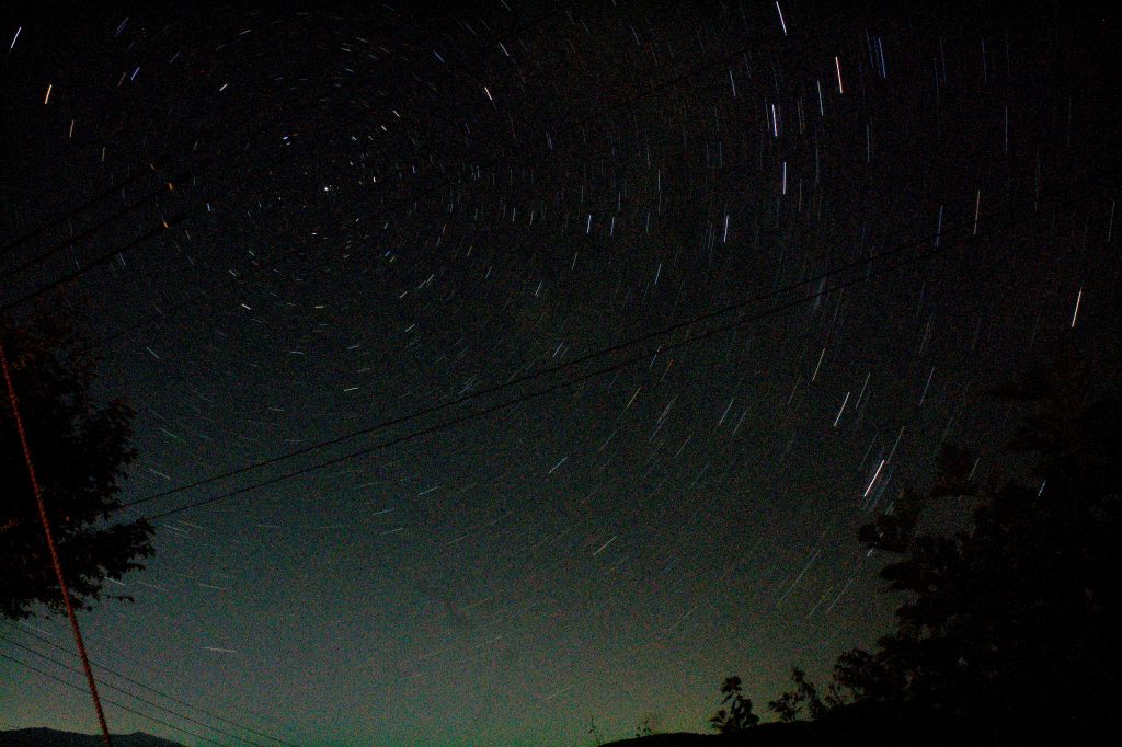 長野県木島平村で見た星空
