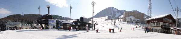 木島平スキー場のゲレンデ